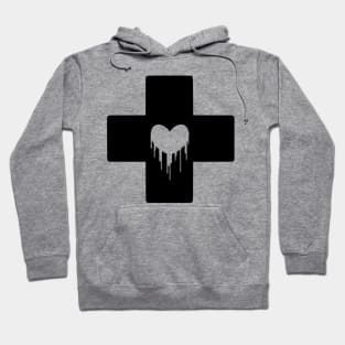 Melty Cross Black Hoodie